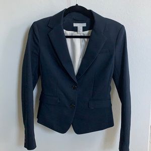 H&M Navy Blazer with double button closure